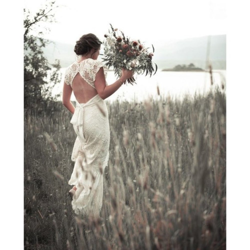 ❌SOLD❌Spell And The Gypsy Brooklyn Bridal Lace Gown Wedding Dress - Picture 4 of 16